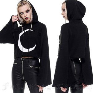 Portal Crop Hooded Sweater